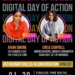 Erica Campbell Instagram – Catch me #StandingFearless live on Instagram this Monday with @fearless.fund Co-founder and CEO @ariansimone! For Digital Day of Action, we’ll be discussing what’s at stake in their upcoming court case, shaping the future of diversity, equity, and inclusion.

Digital Day of Action is a digital marathon of live conversations. Thought leaders and respected influencers from various fields will join Fearless Fund Co-founder and CEO Arian Simone to discuss the importance of #StandingFearless with the Fearless Ecosystem ahead of their historic court case on Wednesday, January 31st. 

#EricaCampbell #ArianSimone #StandingFearless