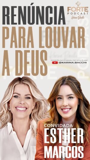 Esther Marcos Instagram - É HOJE!! ÁS 18HS no canal KARINA.BACCHI no YouTube !!

Teremos uma Convidada Especial no Episódio de Hoje @esthermarcos compartilhando seu testemunho lindo, e também falando um pouco mais sobre sua carreira ! 

NÃO PERCAM , ESTÁ IMPERDÍVEL !!

Esperamos por vocês no canal do YouTube!