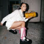 Eva Marisol Gutowski Instagram - Me in the new Celine Kwan Happy Birthday Collection 🎂🧁🍰 I found Celine Kwan on my explore page a year ago and it’s been so cool following along her insanely creative mind and seeing her designs take off! ❤️ Paris, France