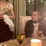 Faith Hill Instagram - This video needs no explanation to describe the spirit, laughter and pure joy that exudes from our oldest daughter, Gracie who is 26 years old today!!!!!!! Happy Birthday love ♥️♥️♥️♥️♥️♥️♥️ Mom Forgive the language….the clip is from one of our themed dinners that we have during the holidays.  This night was “The Great”, a show that all of us love. Audrey is wearing the red dress I wore when Tim and I performed The Rest of Our Life on the CMAs in 2017, so that’s why she didn’t want any cake to get on the dress.