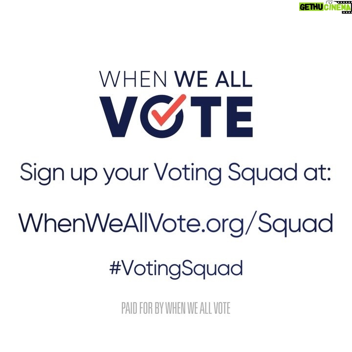 Faith Hill Instagram - On it @MichelleObama! Getting my #VotingSquad together now. I will make sure we get five of our friends and family to the polls. Sign up your squad at whenweallvote.org/squad.