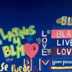 Faith Hill Instagram - #Repost from my daughter Audrey: Amazing people taking action through a loud silence that is art. Love is powerful. Art is powerful. Love in Art is unstoppable. Everything counts. Every act of BLM, no matter what the size, aids in the progression of liberation. We are in this together, going in the same direction. Our individual actions and our words will bring some change, but it is our togetherness that is the most powerful 💟☮️ #blacklivesmatter #weareinthistogether Downtown Dallas