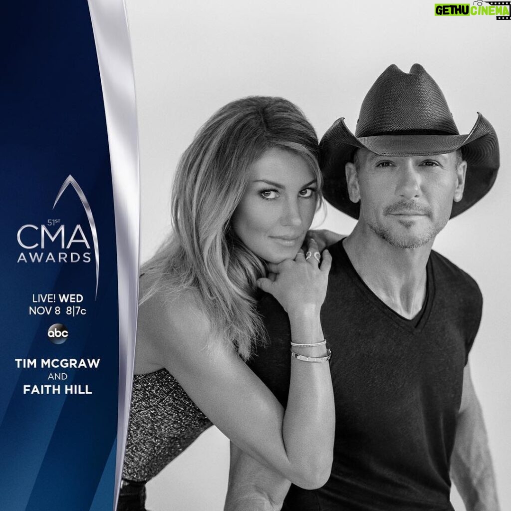 Faith Hill Instagram - So excited for November 8th! Tim and I are performing together LIVE on the #CMAawards! Tune in at 8/7c on ABC.