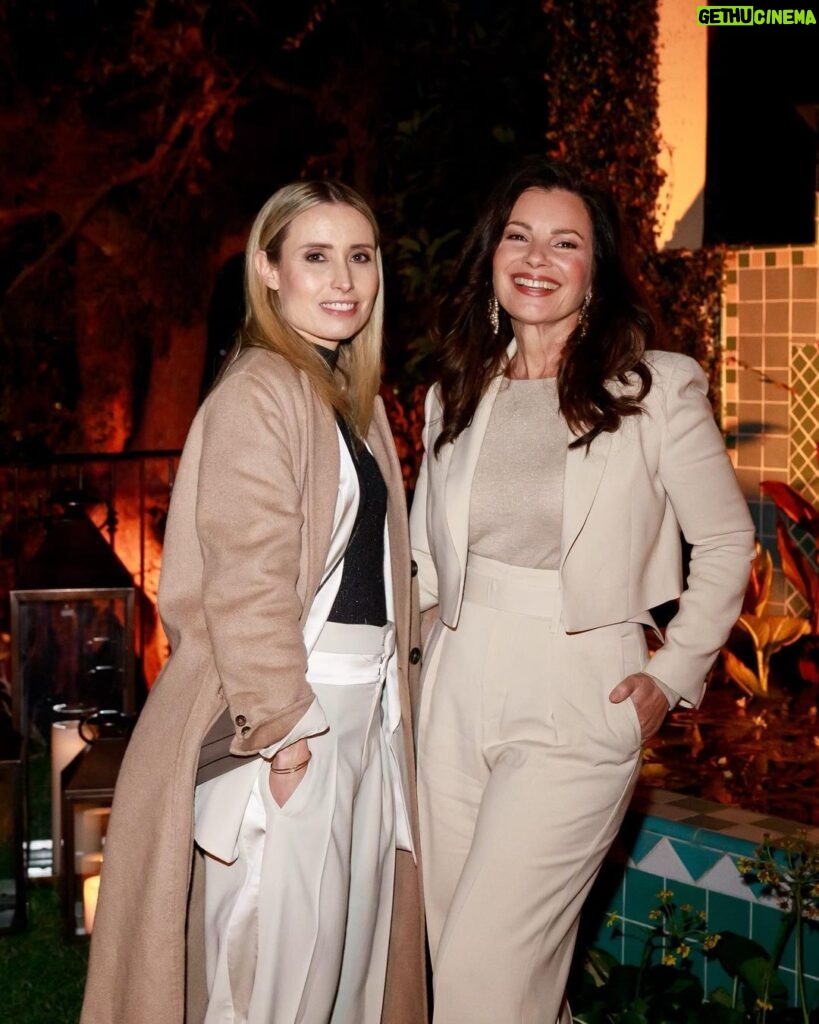 Fran Drescher Instagram - Here with Camilia Cuccinelli of Brunello Cucinelli lI am wearing my personal Cucinelli from my closet! Went w/ Brenda Cooper Style emmy The Nanny winner for best costume! Great article in WWD too.