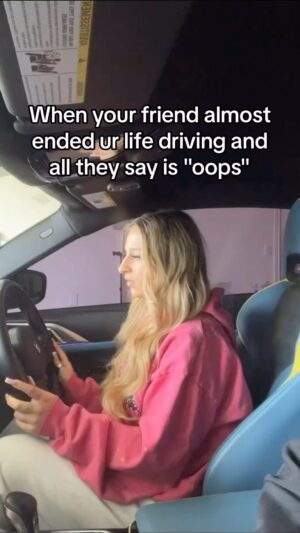 Gavin Magnus Instagram - Tag a bad driver 😂😂 @isabellabarrett123 
#explore #funny #relatable #driving #meme
