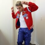 Gavin Magnus Instagram - What should I wear next? #grwm #ootd #style #fashion Shirt @poloralphlauren Pants - thrifted Jacket - thrifted Shoes @nike Hair - ACME pomade Los Angeles, California