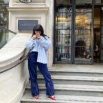 Griselda Siciliani Instagram - London film festival #Bardo @bardomovie Press junket… .Camisa, Vetements. Pantalón, JW Anderson. Zapatos Balenciaga. Joyería, Tiffany & Co. @tiffanyandco @balenciaga @vetements_official @jw_anderson Styling @wndrfl_somethingwonderful Y la genia de @pao_makeup 💇🏻‍♀️ y 💄 London, England, UK