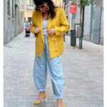 Griselda Siciliani Instagram - Permiso para presumir mi saco💛 de @evabourbonvintage #modacircular #vintage #modasustentable Madrid, Spain