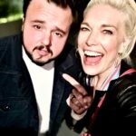 Hannah Waddingham Instagram - Well this gorgeous soul has definitely made my first couple weeks in Sydney a livelier, far less overwhelming place to be. Thanks for playing out with me my lovely bud @johnbradleywest What a happy coincidence! 🥰 #fishsuppersandbooze #happycampers Sydney, Australia