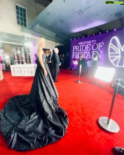 Hannah Waddingham Instagram - And finally, to the real star of the evening, @suzanneneville for designing and creating this bespoke gown. To watch you work from scratch, from the very base up, to feel you folding,pinning and moulding and allowing me to collaborate with you!🙈🥰 Thank you my new friend. All my love, thanks and deepest respect for what you and your team of ninjas created for me. And to my @jamesyardley stylist supreme for knowing you were the right person for the job. Amen to that my friend! X Onto the next eh you two……..!😉🥰😘 Pride of Britain Awards