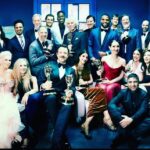 Hannah Waddingham Instagram - “That’ll do Pig,That’ll do” ❤️💙61 Emmy nominations over 3 seasons. 🥰 Thank you @televisionacad from the bottom of our devoted Greyhound hearts. Richmond forever. 🙏🏻 Richmond , London