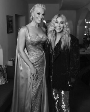 Hannah Waddingham Instagram - @RoyalVarietyPerformance 2023 went OFF!! It’s on tonight - ENJOY!! ❤️ Singing my version of O Holy Night from my Christmas Special ‘Hannah Waddingham - Home For Christmas’ @AppleTV  AND look out for a fabulous little known singer called @Cher 😉 I think the future looks bright for her, she’s great! #Icon 😜 

📸 @josephsinclair
