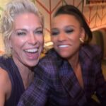 Hannah Waddingham Instagram - What a gorgeous whistle stop to New York this past week. Coming in to proudly chat all things @krapopolis on @foxtv but also getting to hang with gorgeous,stupidly talented pals….not least of which, the utter class act that is Mr.Leslie Odom Jr in his new Broadway home,the beautiful Music Box theatre, starring in the brilliant “Purlie Victorious”. A whole cast chock full of effortless brilliance in fact. X My thanks and love as always to my Rock star team: Styling: @jamesyardley @ollielast Make-up: @sophiescarlettroberts @gitabass and hairstylist: @patrickkellykyle 🫶🏻👏🏻🤘🏻🥰 New York, New York