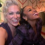 Hannah Waddingham Instagram - What a gorgeous whistle stop to New York this past week. Coming in to proudly chat all things @krapopolis on @foxtv but also getting to hang with gorgeous,stupidly talented pals….not least of which, the utter class act that is Mr.Leslie Odom Jr in his new Broadway home,the beautiful Music Box theatre, starring in the brilliant “Purlie Victorious”. A whole cast chock full of effortless brilliance in fact. X My thanks and love as always to my Rock star team: Styling: @jamesyardley @ollielast Make-up: @sophiescarlettroberts @gitabass and hairstylist: @patrickkellykyle 🫶🏻👏🏻🤘🏻🥰 New York, New York