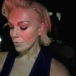 Hannah Waddingham Instagram - What a gorgeous whistle stop to New York this past week. Coming in to proudly chat all things @krapopolis on @foxtv but also getting to hang with gorgeous,stupidly talented pals….not least of which, the utter class act that is Mr.Leslie Odom Jr in his new Broadway home,the beautiful Music Box theatre, starring in the brilliant “Purlie Victorious”. A whole cast chock full of effortless brilliance in fact. X My thanks and love as always to my Rock star team: Styling: @jamesyardley @ollielast Make-up: @sophiescarlettroberts @gitabass and hairstylist: @patrickkellykyle 🫶🏻👏🏻🤘🏻🥰 New York, New York