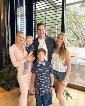 Heather Rae El Moussa Instagram - Happy Easter from the El Moussas 🤍🐰🐣it was pure CHAOS getting out the door to brunch with the family but we made it!!
Then heading to to our desert house for a few days for a little chill time. 
Sending love to all of you!