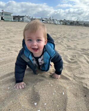 Heather Rae El Moussa Instagram - All 3 of the kids have made me a better person in different ways. I got my feet wet with Tay & Bray & then Tristan’s sweet soul chose me to be his mama. 

The kids have given me different perspective of life. There is a different purpose when you become a mother, you think different, you feel different. Life is more fun, but scary, I worry about things I’ve never worried about before. It’s chaotic but it’s beautiful chaos. I barely rest, I never have lazy days. Some days I miss that. But the alternative is SO much better. 🤍

Swipe to see life lately of Tristan Bear. 🐻 

A few updates:
He says mama, dada, dog & is trying to say other things. 
He’s taken 2 steps but not walking yet. 
He gives kisses & hugs. 
He loves being outside. 
He’s so sweet but strong willed. 
He loves pacis and drinking water. 😊