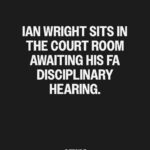 Ian Wright Instagram – Ian Wright awaits his FA Disciplinary Hearing, OTD 1995.

Photo by Stuart Atkins