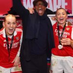 Ian Wright Instagram - Our @wrightyofficial celebrating with the squad 🕺😅 Watch Togetherness episode three now 📺
