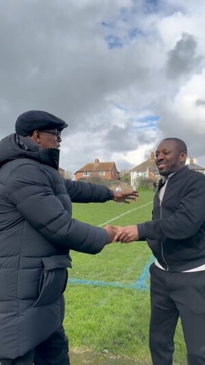 Ian Wright Instagram - You’re not too old to give your dad a hug @shaunwp98 🤣🤣❤️🫂