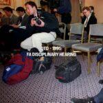 Ian Wright Instagram – Ian Wright awaits his FA Disciplinary Hearing, OTD 1995.

Photo by Stuart Atkins