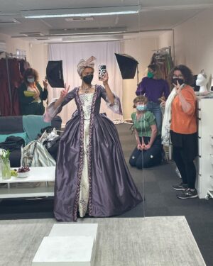 India Ria Amarteifio Instagram - Time lapses and fitting pictures (and @milly_rae ). Featuring some of the women who brought this show to life! 
#queencharlotte