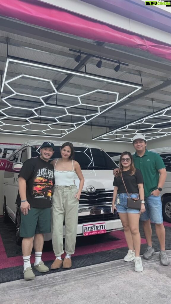 Isabel Oli Instagram - My van looks new again!☺️ No more minor scratches, swirl marks, or asphalt stains - did you know that car paint oxidizes? For me, every car must have paint protection. I got @rebirthcarcoating_marikina diamond-coating for my van, which I love for its glossy beauty and, of course, the protection. Is your car paint protected?🤍