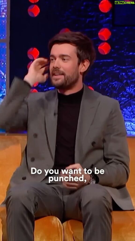 Jack Whitehall Instagram - Got more than I bargained for on Jonathan Ross. Only went on to talk about my special ended up taking a right hook from @cushjumbohere