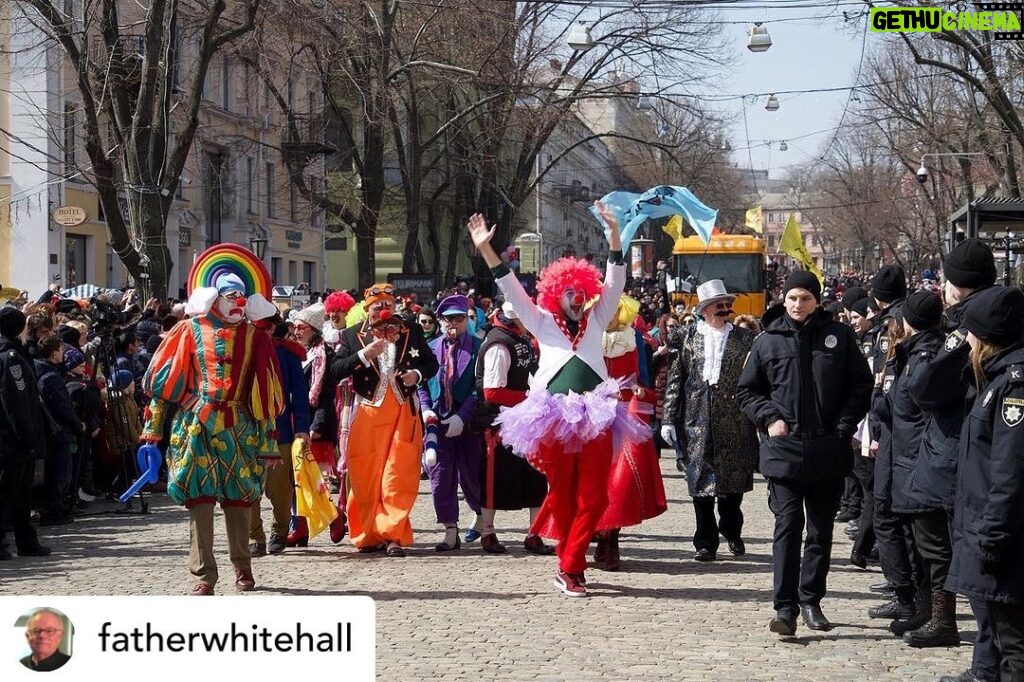 Jack Whitehall Instagram - Thinking of the poor people in Odessa which as been decimated by Russian missiles. We traveled there for Travels with My Father and their clown festival. That feels like a very long time ago. Hopefully one day we can return. ❤️🇺🇦