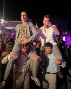 Jack Whitehall Instagram - Had the most magical weekend celebrating two of my favourite people in the world. I am so lucky to have a brother who is my best mate as well (though he may not be after the speech I gave) and am overjoyed he has found someone who makes him so happy. Family is so important to me and crazy to think mine is about to get a little bit bigger! 😁🤯❤️