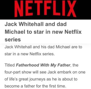 Jack Whitehall Instagram - I’m putting the old team back together for one last job. Will be doing a @netflixuk documentary about Fatherhood with the Nepo dad himself @fatherwhitehall it will be a serious exploration of fatherhood in the modern age. That said Travels was meant to be a serious travelogue and look how that turned out. #Docohead #FatherhoodWithMyFather