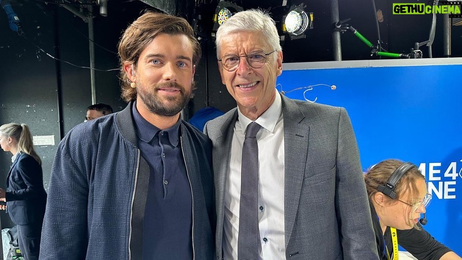 Jack Whitehall Instagram - Wonderful day raising money for a great cause. Thanks to everyone who watched and donated for the @game4ukraine . I don’t think Dave Jones has anything to worry about. But was fun to pretend to be a sports presenter for the day and meet one of my heroes Arsené Wenger. Few hairy moments like when I temporarily got possessed by the ghost of Richard Keys. But hey, ‘it was just banter.’