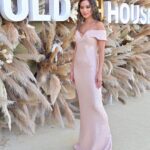 Jamie Chung Instagram - I love my community. Thank you for hosting a beautiful gala @goldhouseco celebrating AAPI legends! Looking back at the epic weekend while my son sits on my head. Last slide shows it all. @moniquelhuillier dress @alybarrmakeup glam