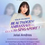 Jelai Andres Instagram - See you at Lucky plaza Singapore!!! Tag your friends Beautés 🖤😘😉