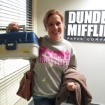 Jenna Fischer Instagram - Pam has her painting gear on and is ready to get started on that mural in the warehouse! Today on Office Ladies we are breaking down The Target. A big thank you to @chrisgeth for sending in hilarious audio clips about his time playing Trevor. And I need to shout out @oscarnunezla @rainnwilson and @angelakinsey for being so AMAZING in this episode! A Season 9 highlight! Link in bio. Listen wherever you get your podcasts! @officeladiespod