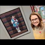 Jenna Fischer Instagram - Today I went to see a @bisabutler work in person. It took my breath away. I’ve wanted to see her work in person for a long time. To see all the detail. It was magnificent. This piece is called Lyric with a Lollipop. It is made with fabrics purchased in Johannesburg, South Africa. This is all quilting. No paint.