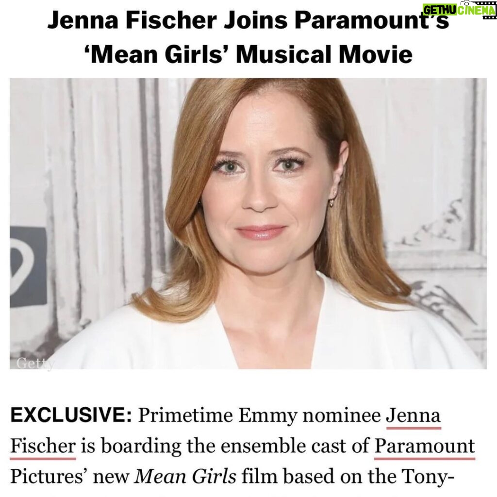 Jenna Fischer Instagram - The news is out! Can’t wait to get started. I’ve always wanted to be in a big movie musical! Bucket list ✔