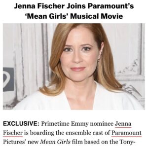Jenna Fischer Instagram - The news is out! Can’t wait to get started. I’ve always wanted to be in a big movie musical! Bucket list ✔️