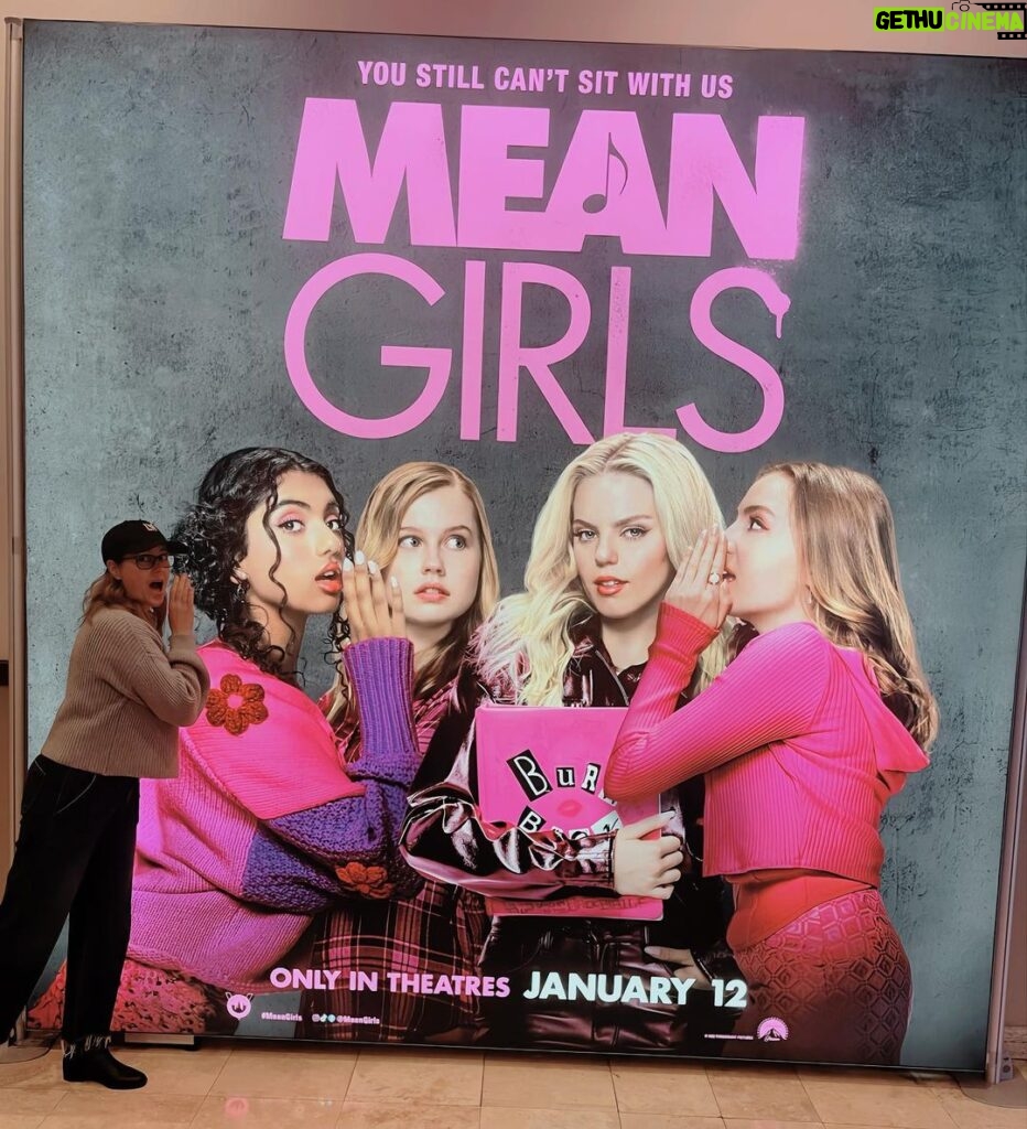 Jenna Fischer Instagram - Today is the day! Mean Girls is out in theaters! So fetch. See you there! #meangirls @meangirls (I should have worn pink. Regina is not going to be happy.)