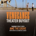 Jenna Fischer Instagram - Hey! My good pal @bjnovak new movie, @vengeancefilm is coming out in theaters this weekend, and I want to give you all the opportunity to see it first! I'm buying out an entire theater at the AMC at The Grove in LA this Thursday, July 28 for the 7:30pm screening. Tickets will be available starting at 7:00pm, look for a Focus Features rep who will be handing them out beside the box office. It's first-come, first-served, one ticket per person. Bring your friends! Enjoy the movie! It's a fun one, I promise. 🍿🎬📽