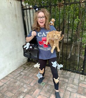 Jenna Fischer Instagram - Happy Halloween! 🐈‍⬛🎃🐈
Adopt a cat from @kittenrescuela