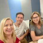 Jenna Fischer Instagram - Our next three episodes of Office Ladies each include interviews with our amazing cast members. We are kicking things off with the incredible @edhelms who came into the @earwolf studios to talk all about the episode Andy’s Play. We could not love him more and he tells great stories about the prep work behind this episode’s staging of Sweeney Todd. @angelakinsey has great insider information about her Seed Model outfit. And, we try Jim and Pam’s car date drink Bailey’s and Orange Juice. Link in Bio! 🎧 @officeladiespod