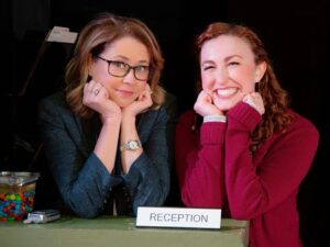 Jenna Fischer Instagram - We had a blast surprising the cast of @theofficemusical last night. I’ve wanted to see this show ever since I walked by their poster in 2018. They did not disappoint!! So fun and funny…the cast is incredible. Tons of details and inside jokes to celebrate the show…including a whole number dedicated to Dinner Party - yes! And, there is a Ryan/Kelly/Michael number that is not to be missed. Thank you for having us. What a great final stop on our book launch week in NYC. (We gave everyone in the cast and audience a signed copy of the book to celebrate!) Great show!!