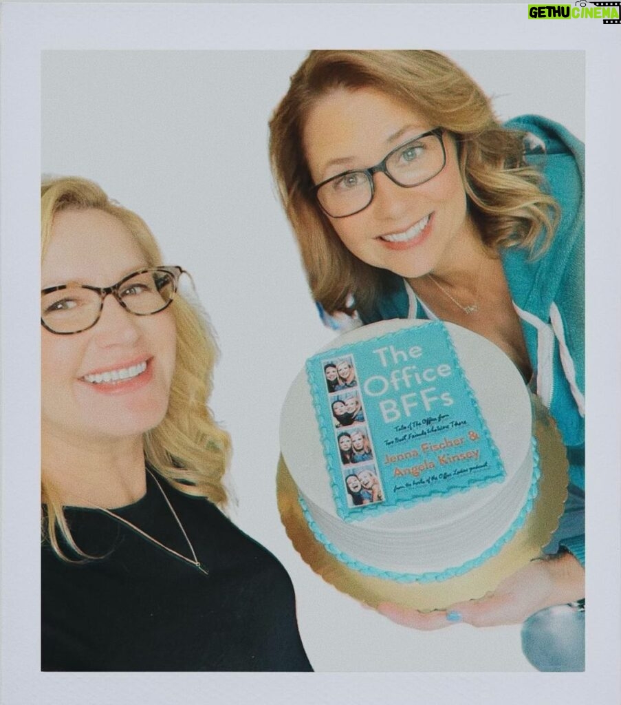 Jenna Fischer Instagram - Happy 1 Year Anniversary to our #1 NYT Bestselling book The Office BFFs. I’m so proud of us @angelakinsey for writing this together, documenting our time on the show and telling the story of our best friendship. Let’s keep bossing it!