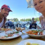 Jennie Garth Instagram - Auf Wiedersehen Germany 🇩🇪 Danke schön! We had a blast!😘 1) Italian lunch on some lake we stumbled upon. 2) When you see a giant strawberry, you stop and buy something made of strawberries. 3) The only pics we ever have of ourselves are thanks to Dave’s long arms😆 4) Going down 5) Watching the river run 6) Last sunset 7) Best nights ever! 8) Maybach! 9) Into the metal tube to be thrust across the globe 😳 10) Don’t think that’s what they’re intended for, but whatever works for you babe 💚 #germany #travel #love