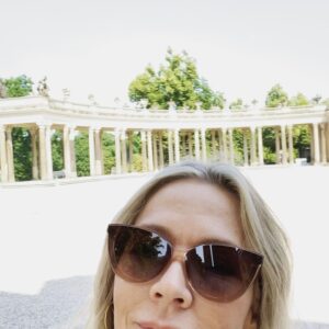 Jennie Garth Instagram - Berlin Day 2 
Dave and I love to travel. It brings us together in a way like none other. We spend the days wandering. No plan. No distractions. No expectations. No one I’d rather get lost with than you babe❤️. 1) I live for lakes  2) I googled ‘places to eat on a lake’ which led us to a deserted dock with a rusty bell hanging in a tree. I clanged it of course. This boat came for us, and we just got on it! 3) Dave ate some meat things on a private island. I ate some non-meat things. 4) We took the boat back to shore. 5) We have an extensive collection of long arm selfies from wherever we end up. 6) Porsche in Berlin.  7) Quiet lake side moments like this are good for the soul. 8) The deserted dock. 9) German architecture is gorgeous. 10) Hours of drives like this…no idea where we are headed next! 
#travel #love