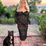 Jennifer Coolidge Instagram - Me & #Bagpipes taking ourselves way too seriously before the big night 🖤🐾 The second photo of this glorious cast assures me that #WhiteLotus 2 is definitely happening next Sunday…