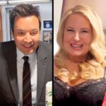 Jennifer Coolidge Instagram - @theofficialjencoolidge makes us want to do a TikTok real bad. #FallonTonight The Tonight Show Starring Jimmy Fallon