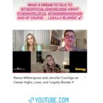 Jennifer Coolidge Instagram - There were so many interesting things Reese said in this interview that I never knew....Like how she won the part of Elle in LB that changed her life!!!❤️💕💕 XOXO