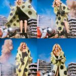 Jennifer Coolidge Instagram - I’m on the cover of @WMAG. Wee-hee! Inarticulately grateful for this embarrassment of riches. When the extraordinary Daniels first called and presented their vision for this shoot — paying homage to the Japanese Tokusatsu film genre — I thought they had the wrong muse (or certainly not their first choice for this amazing honor!) How unbelievably cool are these photos?! Thank you to them, photographer @Lenneigh, @SaraMoonves and the entire team at W for letting me live out my Godzilla / Rita Repulsa fantasy! Wow!!💕 - - Directed by #Daniels (@dunkwun and #danielscheinert) Photography: @lenneigh Costume Design: @shirleykurata Production Design: @caldergreenwood Editor-in-Chief: @saramoonves Writer: @alexhawgood Hair: @anissaemily Makeup: @francescatolot Manicure: @nailzbyvee Production: @prettybirdpic